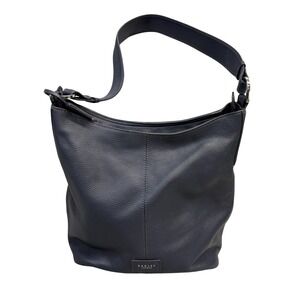 Radley London Shoulder Bag Womens Medium Blue Leather Hobo Purse Zip Top